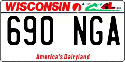 WI license plate 690NGA