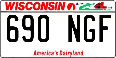 WI license plate 690NGF