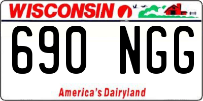 WI license plate 690NGG