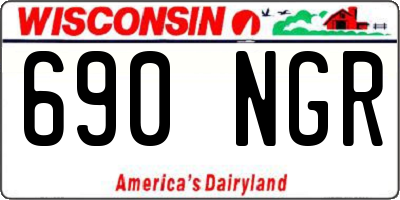 WI license plate 690NGR