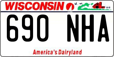 WI license plate 690NHA