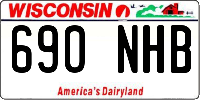 WI license plate 690NHB