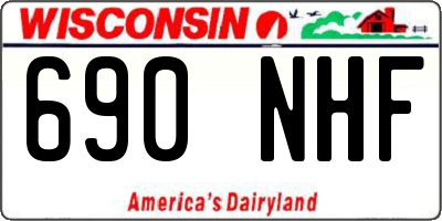 WI license plate 690NHF