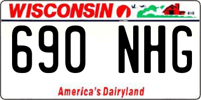 WI license plate 690NHG