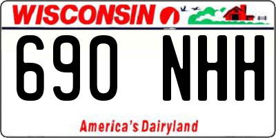 WI license plate 690NHH