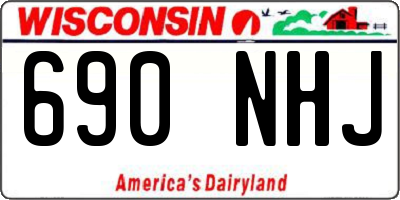 WI license plate 690NHJ