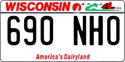 WI license plate 690NHO
