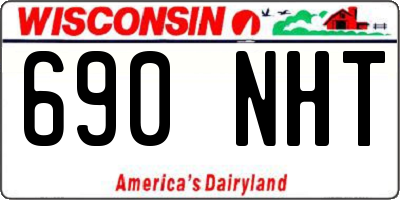 WI license plate 690NHT