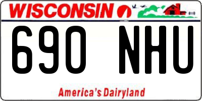 WI license plate 690NHU