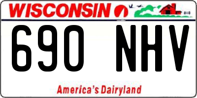 WI license plate 690NHV