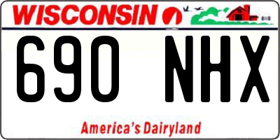 WI license plate 690NHX