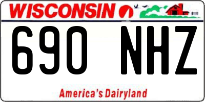 WI license plate 690NHZ