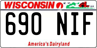 WI license plate 690NIF