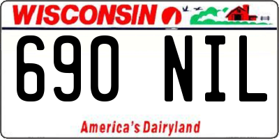 WI license plate 690NIL