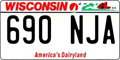 WI license plate 690NJA