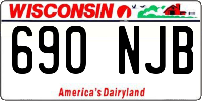 WI license plate 690NJB