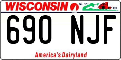 WI license plate 690NJF