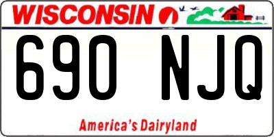 WI license plate 690NJQ