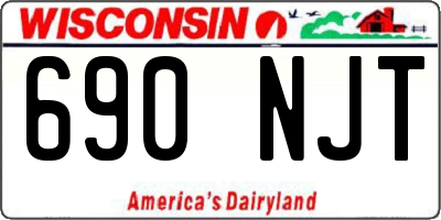 WI license plate 690NJT