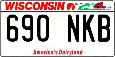 WI license plate 690NKB