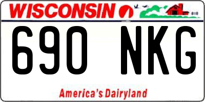 WI license plate 690NKG