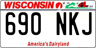 WI license plate 690NKJ