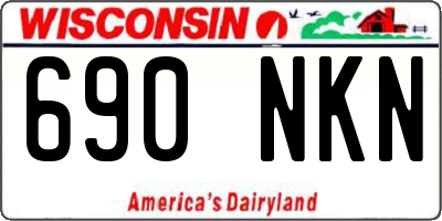WI license plate 690NKN