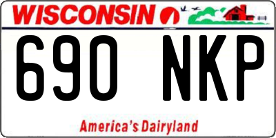 WI license plate 690NKP