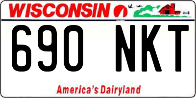 WI license plate 690NKT