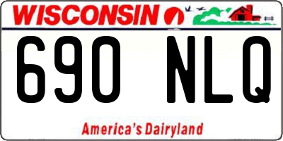 WI license plate 690NLQ