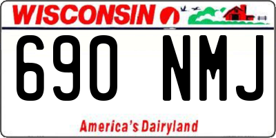 WI license plate 690NMJ