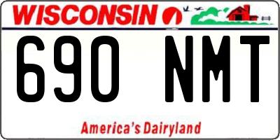 WI license plate 690NMT