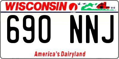 WI license plate 690NNJ