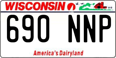 WI license plate 690NNP