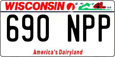 WI license plate 690NPP