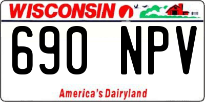 WI license plate 690NPV