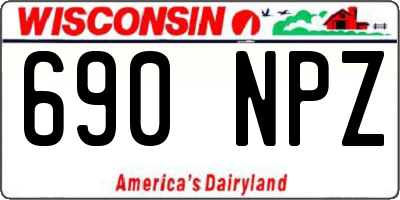 WI license plate 690NPZ