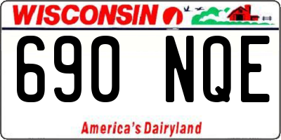 WI license plate 690NQE
