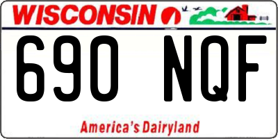 WI license plate 690NQF