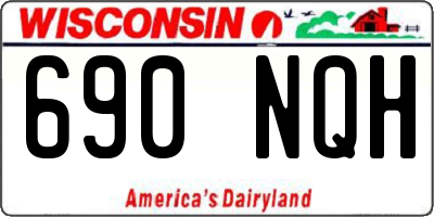 WI license plate 690NQH