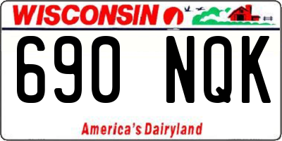 WI license plate 690NQK