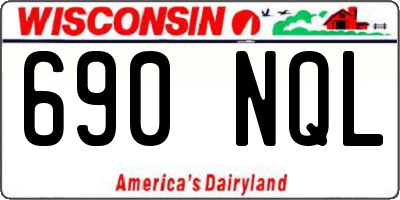 WI license plate 690NQL