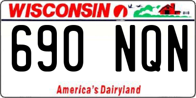 WI license plate 690NQN