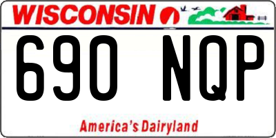 WI license plate 690NQP