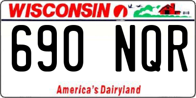 WI license plate 690NQR