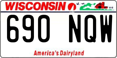 WI license plate 690NQW
