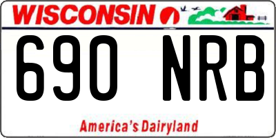 WI license plate 690NRB