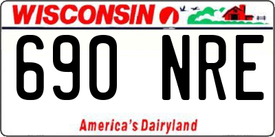 WI license plate 690NRE