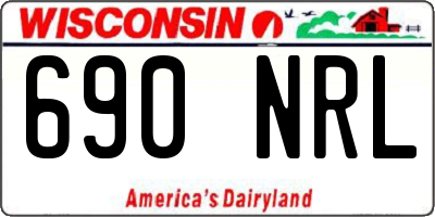 WI license plate 690NRL