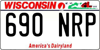 WI license plate 690NRP